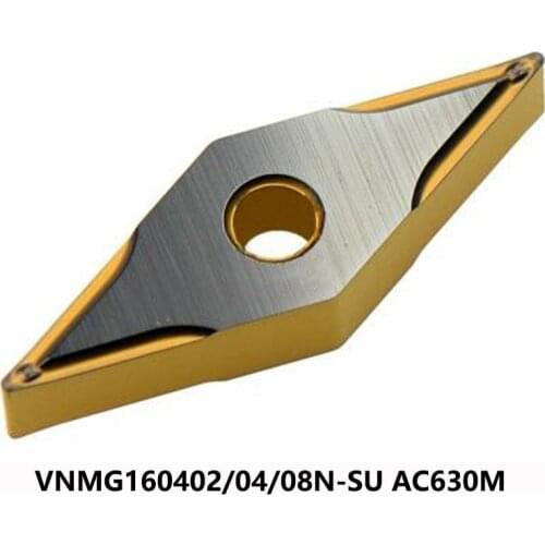 Original VNMG 160402 160404 160408 Carbide Inserts VNMG160402N-SU VNMG160404N-SU VNMG160408N-SU AC630M Lathe Cutter Turning Tool