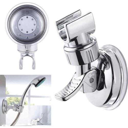 Universal Adjustable Hand Shower holder Suction cup holder Full Plating Shower Rail Head Holder Bathroom Bracket stable