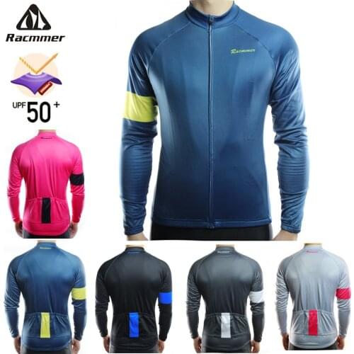 Racmmer 2020 Long Sleeve Cycling Jersey Mens Mtb Cycling Clothing Bicycle Ropa Maillot Ciclismo Sportwear Bike Clothes #CX-22