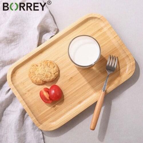 Japanese Bamboo Tea Tray Kung Fu Tea Serving Plate Drink Tray Snack Fruit Food Storage Severing Platters Restaurant Bar Trays