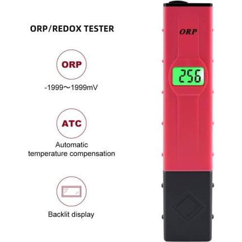 Yieryi Orp-16911 ORP/Redox Tester - 1999~1999mV Backlight Lcd Digital Water Quality Test Pen Multi-parameter ORP Analyzer Test