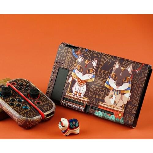 Switch Protective Split Shell Mysterious Egypt Theme Case Hard Cover Back Girp Shell For Nintendo Switch Joy-Con Console Case