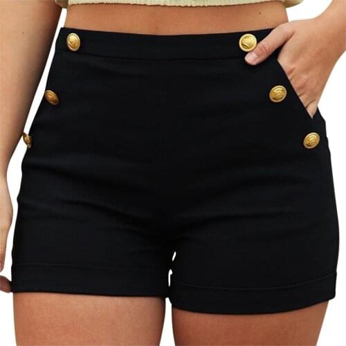 Shorts Women Casual Plus Size Zipper Elastic Band Hot Lady Summer Pockets Shorts Trouser Short Mujer Shorts For Women