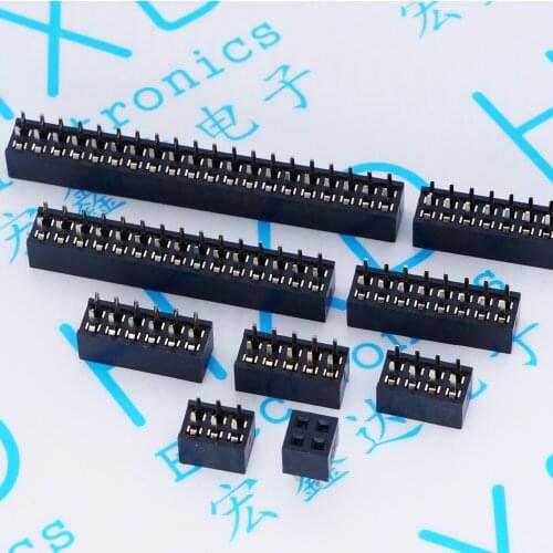 2.0mm double Female Header Connector 2*2P/3P/4P/5P/6P/7P/8P/10P/12P/13P/14P/15P/16P/18P/20P/24P/25P/30P/40P female row seat row