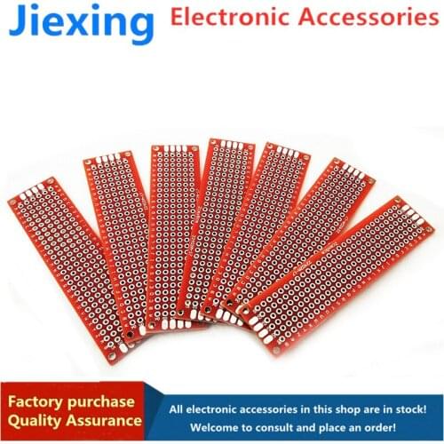 2*8CM double-sided spray tin 1.6 thick 2.54 pitch butter universal board universal circuit board hole board PCB 5pcs