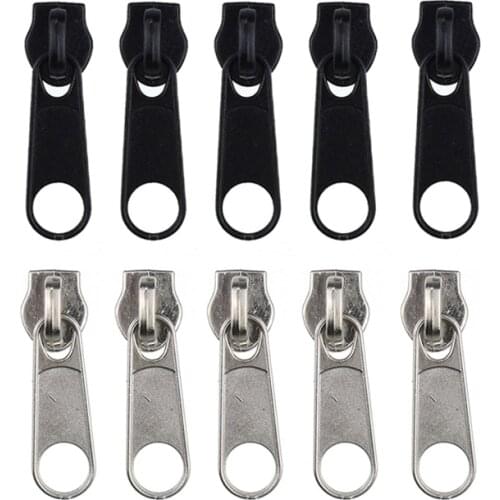 5 Pcs #3 #5 #8 Metal Zipper Slider Zipper Head Pull Replacement Repair Kit Garment Bag Suitcase DIY Zip Fastenings Accessories