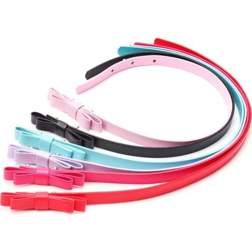 Doll Accessories Dress Bowknot PU Leather Belt Fit 18 Inch American Doll Girls And 43 Cm Baby Boy Dolls (2 pieces for sale) c189