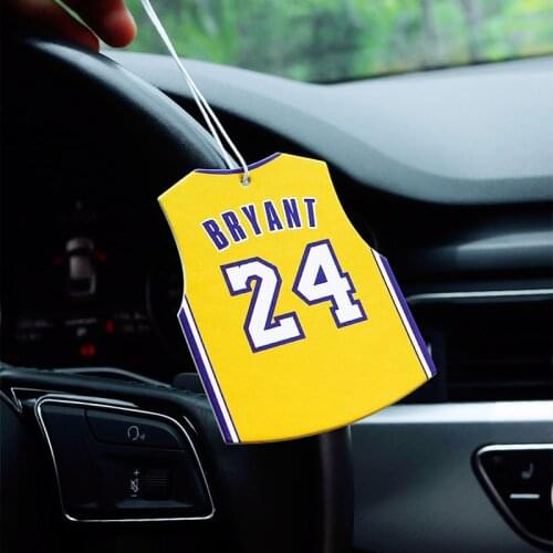 GISAEV Car Air Freshener Basketball Uniform Hanging Aromatherapy Tablets Basketball Celebrity Clothes Interior Ornament Perfume
