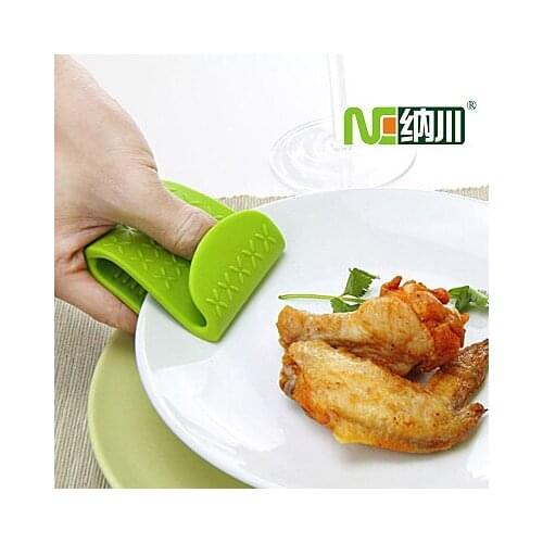 Free shipping Silicone insulating clamp (4pcs/lot) microwave oven slip-resistant anti-hot large silica gel clip