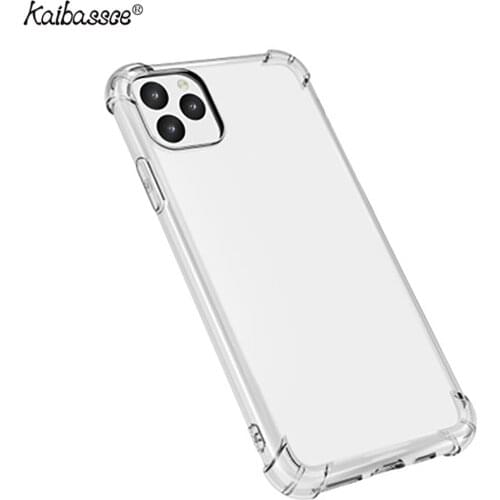 Luxury Shockproof Phone Case For iPhone 12 Pro X XR XS MAX Soft Silicone TPU Case For iPhone 11 Pro Max Transparent Back Cover