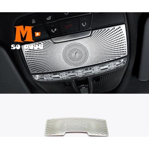 For Mercedes Benz S Class W222 Stainless steel Car Head Front Reading Light Lamp Cover Trim 2014 15 16 17 18 19 2020 accessories