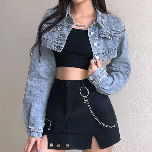 Heyoungirl Women's Blue Jackets