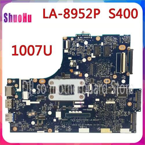 KEFU VIUS3 VIUS4 LA-8952P 1007u PM Test Original Mainboard For Lenovo Ideapad S400 Laptop Motherboard DDR3 HM76 Intel