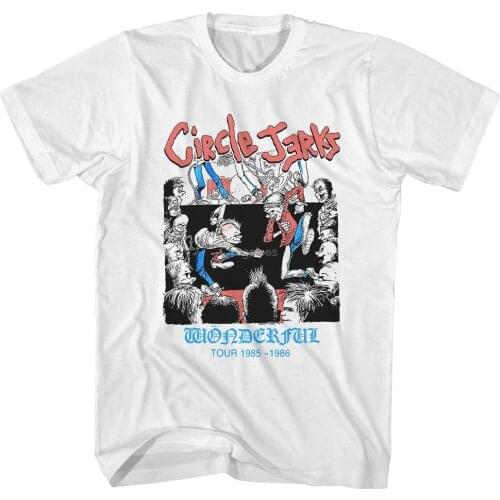 Circle Jerks Wonderful Tour 1985 1986 Shirt Tee Funny Birthday Vintage