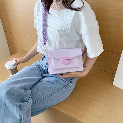 Fashion Women Shoulder Bag Strap Design Small PU Leather Crossbody Bags Handbag Female Luxury Outdoor Street Bag