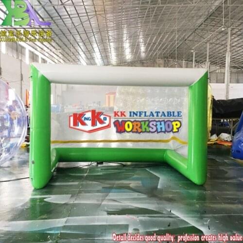 Inflatable Football Goal Portable Folding Shooting Inflatable Football Door Gate Beach Soccer Goal