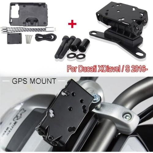 NEW Motorcycle Accessories For Ducati XDiavel XDiavel S 2016-2021 2020 GPS mount Phone Holder Windshied Mount Navigation Bracket
