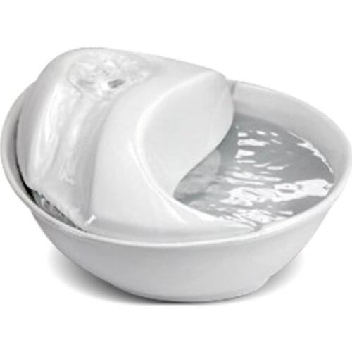 Pet Ceramic Water Feeder Dog Cat Drinking Fountain 1.8 L Automatic Pet Feeder Suitable for Cats Dogs