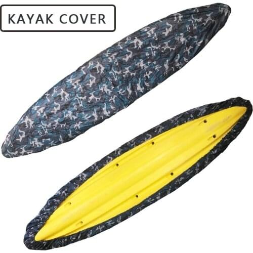 Professional Universal Kayak Cover Canoe Boat Waterproof UV Resistant Dustproof Storage Cover Shield Fishing Boat Storage Cover