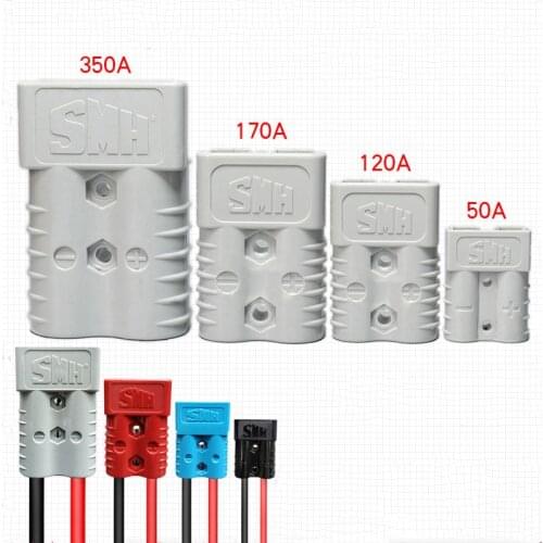1/10pcs Power Connectors 350A 175A 120A 50A 600V Double Pole Plug Quick Connector Terminal Dust Cover Electric Car Battery Parts