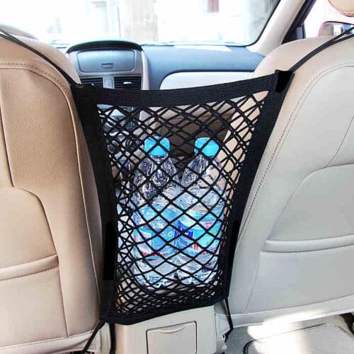 Car Trunk Bag Organiz to receive store content storage network case Elastic Mesh Net Bag Organizer Between Storage Holder Pocket