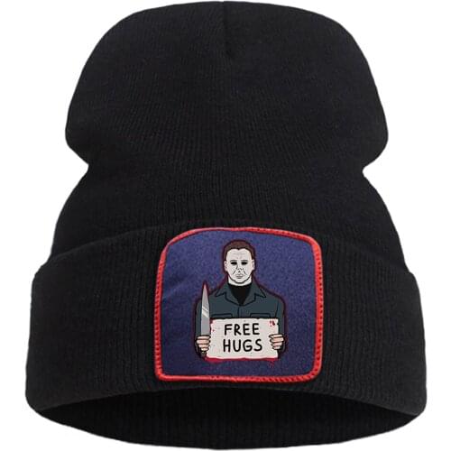 Wool Flexible Hats Hot Sale Hedging Cap Soft Ski Sport Beanie Caps The Texas Chainsaw Massacre Knitted Hat Horror Movie Unisex