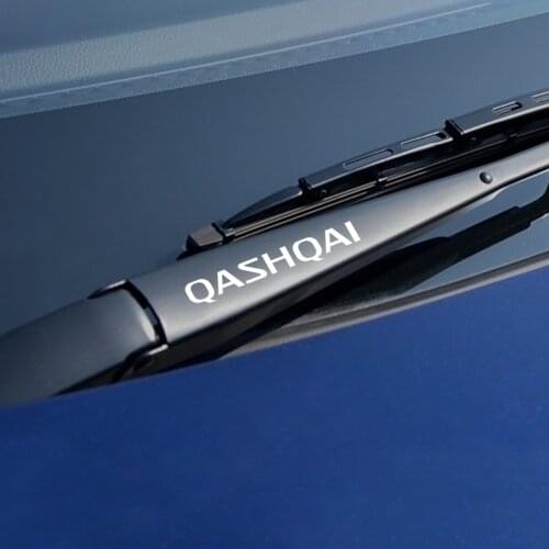 4PCS Sport Automobile Decoration Window Wiper Reflective Decal Graphical Vinyl Waterproof Sticker For Nissan Qashqai Accessories