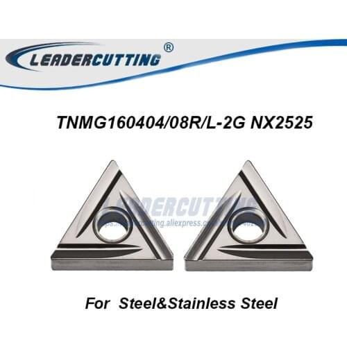 TNMG160404/TNMG160408 NX2525 TNMG160404R-2G NX2525*10pcs Original Carbide Inserts,Blades for WTJNR/MTJNR/MTENN Tool Holder