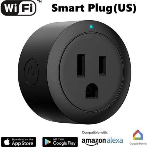 Tuya WIFI Smart Plug Power Adapter With Monitor Wireless Socket Outlet Switch Voice Control Work With Homekit Alexa Google Home