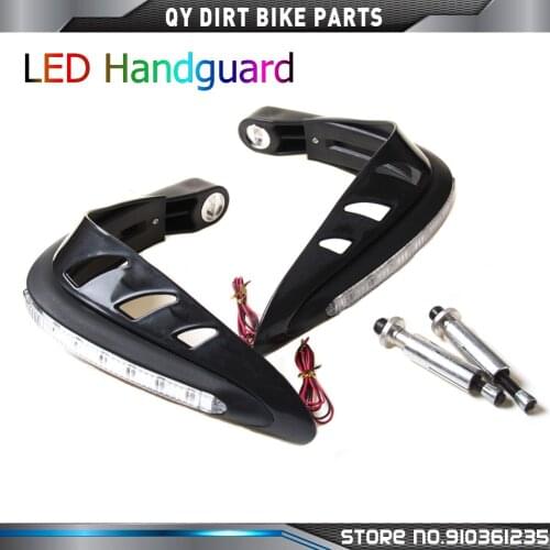 Universal LED Handguard Motorcycle Hand Guards LED for dual road Motorcross Dirt Bike ATV Scooter handguards Free shipping