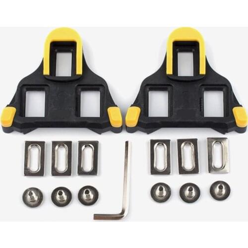 Bicycle pedal clipless road self-locking bike pedals Cleat for ultrailght clip folding cycling pedals spd yellow bicycle parts