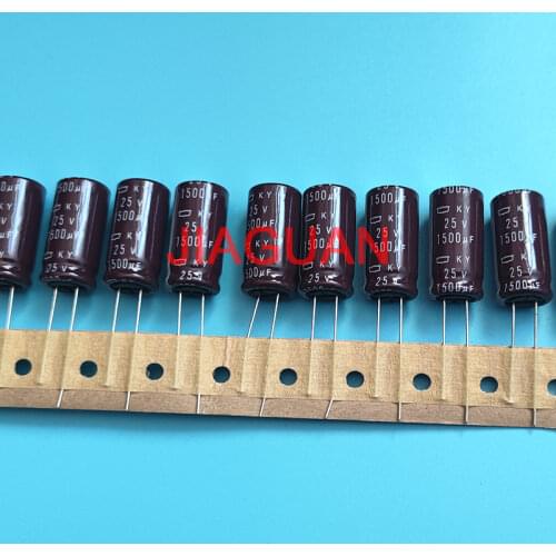 20pcs NEW CHEMI-CON NIPPON KY 25V1500UF 12.5x25MM electrolytic Capacitor 1500UF 25V NCC 25V 1500UF EKY250EC3152MK25S