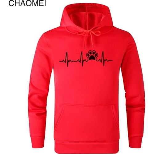 2019 Paw Lifeline Hoodies Men/Women Fleece Sweatshirt Cat Footprints Hoodie Fashion Print Hoody Harajuku Pullove Clothes C57