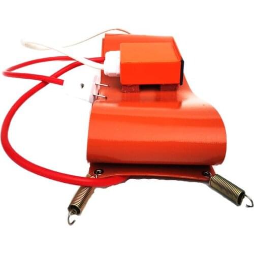 220V 3000W 250*1840*1.5mm Silicone Heating Pad for Oil Barrel with digital thermostat on wire 2000mm lead wire with 2 pins plug