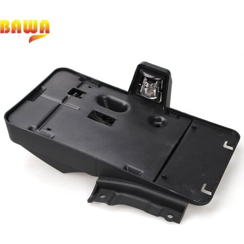 BAWA License Plate Bracket Holder for Jeep Wrangler JK 2007-2017 ABS Car Registration Plate Holder With 12V Light Decoration