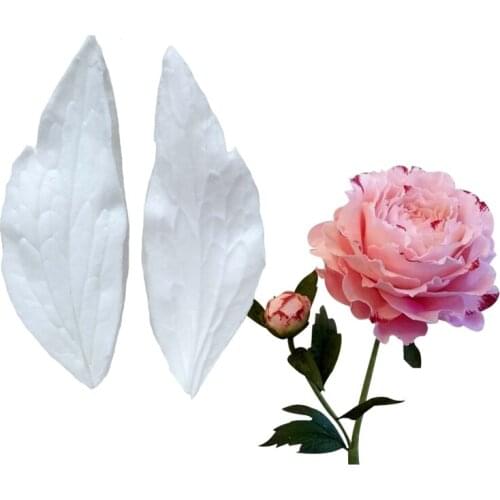 2 Pcs/set Penoy Flower Leaves Shapes Silicone Sugarcraft Mold Fondant Cake Decorating Tools Bakeware