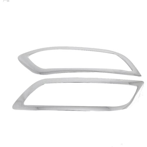 For Hyundai Venue 2019 2020 Chrome Front Fog Light Lamp Cover Trim Decoration Frame Bezel