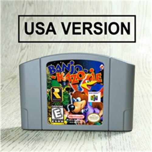 Banjo-Kazooie Banjo Kazooie For 64 Bit Game Cartridge USA Version NTSC Format