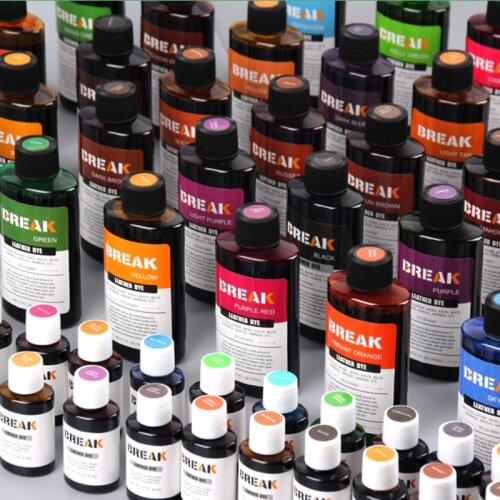 Break leather Alcohol Dye Leather Carving Tanning Dyeing 30ml/bottle Cowhide dye Vegetable tanned Coloring Agent leather paint