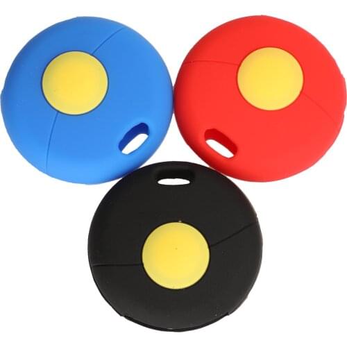 Kutery Silicone Rubber Car Key Cover Case For Benz Smart Fortwo 1998-2012 US Remote Key Protecor 1Button Replacement