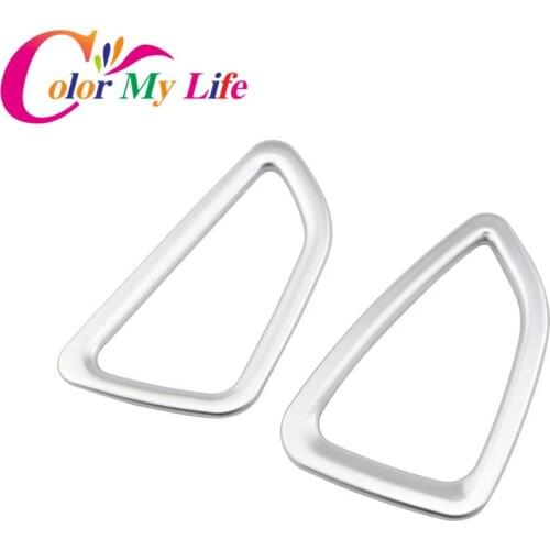 Color My Life Front Air Vent Trim Sticker Air Vent Outlet Cover Stickers Case for Hyundai New Tucson 2015 2016 Car Accessories