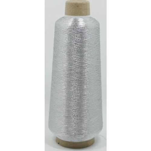 Silver Color 5000M 125g Metallic Embroidery Thread