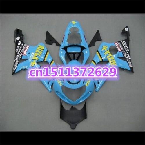 Dor-ABS Fairing For A GSXR 1000 2000 2001 2002 Durable Motorcycle GSXR1000(00-02)K2 Sky Blue Black for SUZUKI D