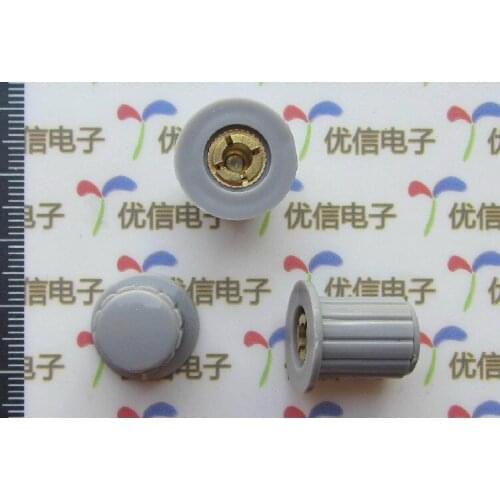 Gray potentiometer knob for WXD3-13-2W multi-turn wirewound potentiometer