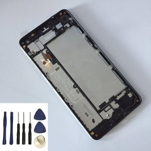 For Nokia Lumia 650 Touch Screen Panel Sensor Glass + LCD Display Monitor Module Assembly With Frame + Free Tools