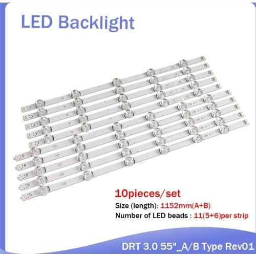 Replacement 55LB650V 55LB5900 LED strip for LG Innotek drt 3.0 55"_A/B Type Rev01_140107 6916L 1833A 1834A 1989A 1990A