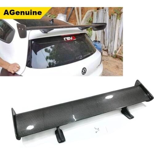 GT style Real Carbon fiber back window spoiler roof spoiler wing rear door spoiler for Volkswagen/VW Scirocco 2009