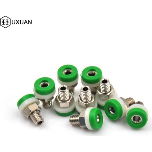 10 Pcs 5 Colors Brass 2mm Banana Socket Jack for 2mm Banana Plug Test Connector
