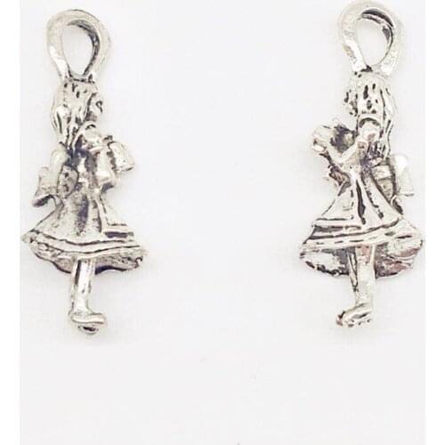 10 pcs Fashion llittle girl charms ballet girl Pendants fit DIY necklace earring bracelet charms Jewelry Making