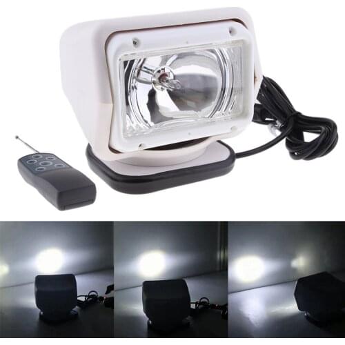 35W Xenon HID Search Work Light Remote Control for Marine Boat Truck Car ATV - White